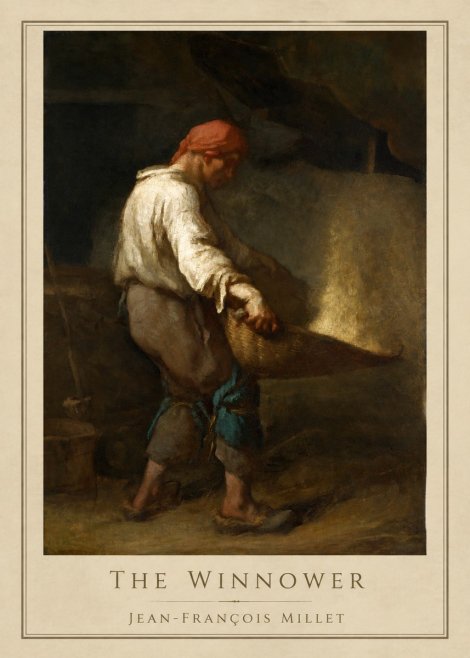 Jean-François Millet The Winnower No4 - Póster