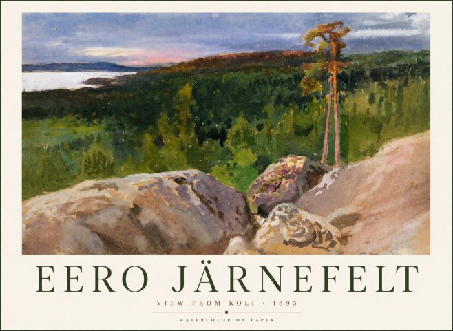 Eero Järnefelt View from Koli No1 - Póster