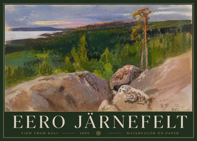 Eero Järnefelt View from Koli No3 - Póster