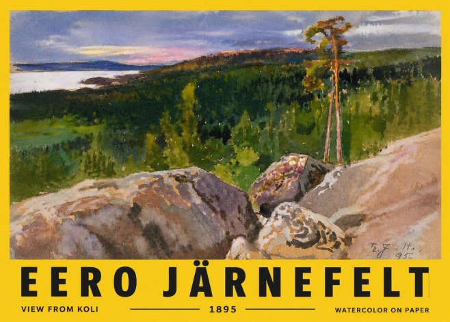 Eero Järnefelt View from Koli No6 - Póster