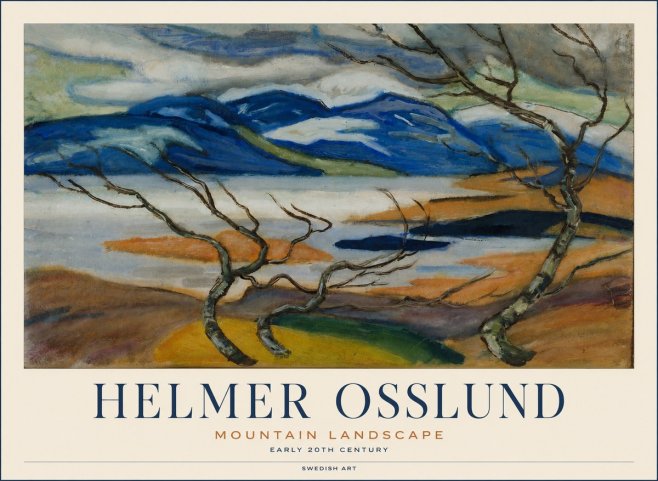 Helmer Osslund Mountain Landscape No1 - Póster