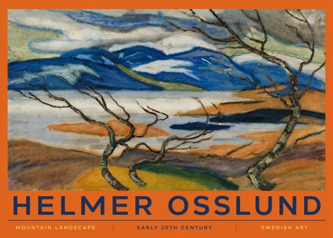 Helmer Osslund Mountain Landscape No2 - Póster