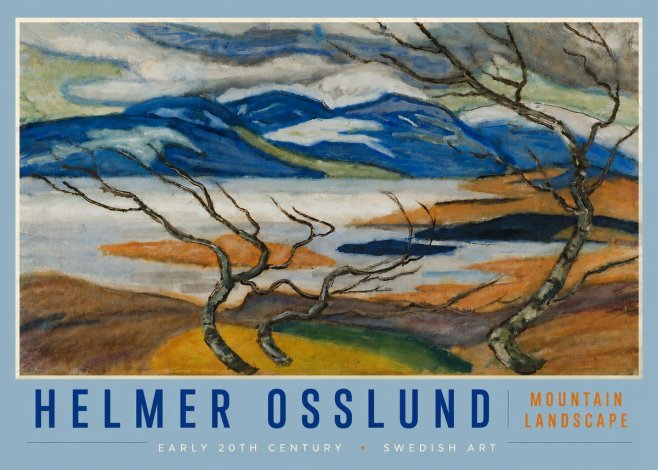 Helmer Osslund Mountain Landscape No4 - Póster