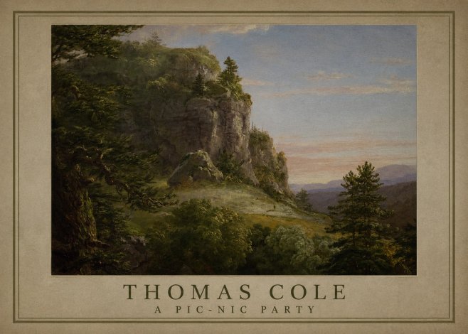 Thomas Cole Landscape, the Old Mill No3 - Póster
