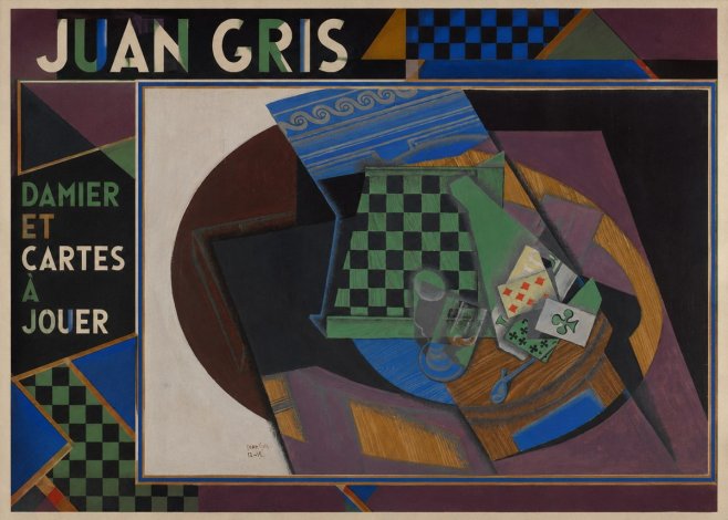 Juan Gris Damier Et Cartes À Jouer No1 - Póster