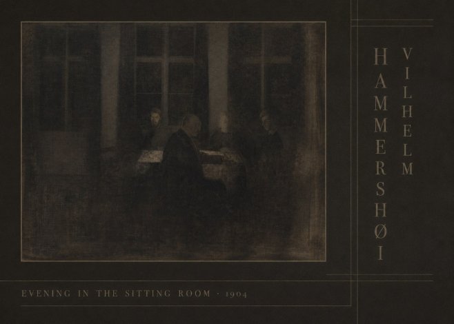 Vilhelm Hammershøi Evening in the Sitting Room No4 - Póster