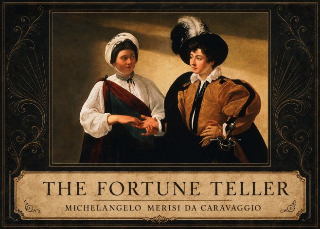 Michelangelo Merisi da Caravaggio The Fortune Teller III No2 - Póster