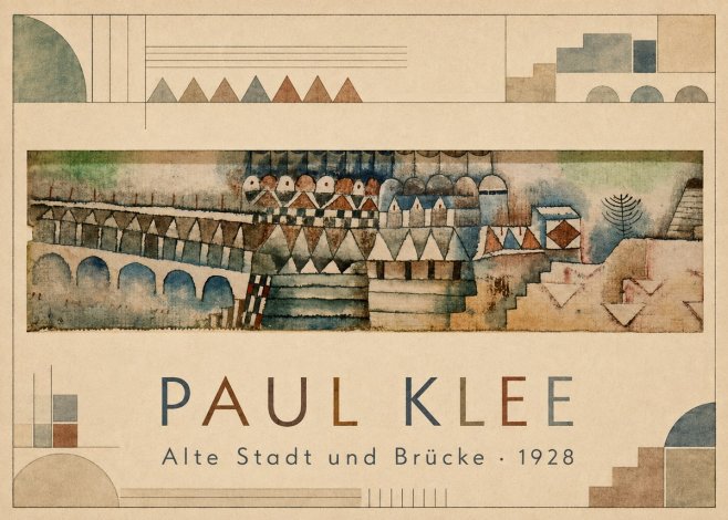 Paul Klee Alte Stadt Und Brücke No1 - Póster