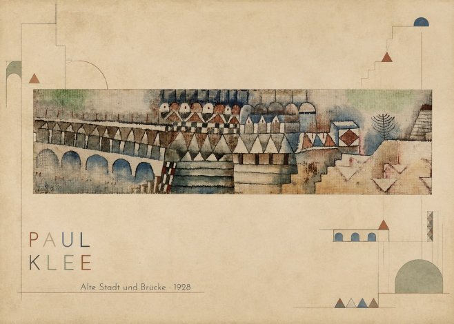 Paul Klee Alte Stadt Und Brücke No2 - Póster