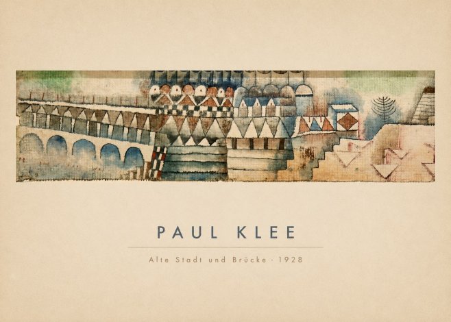 Paul Klee Alte Stadt Und Brücke No4 - Póster