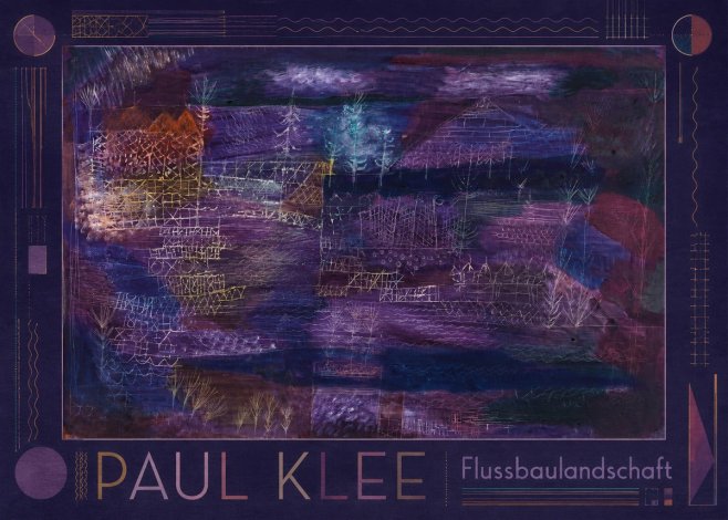 Paul Klee Flussbaulandschaft No1 - Póster