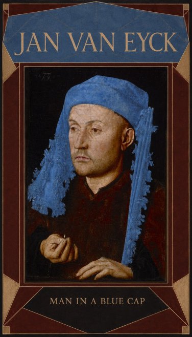 Jan van Eyck Man in a Blue Cap I No6 - Póster