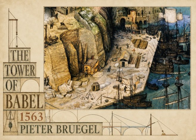 Pieter Bruegel The Tower of Babel XVIII No6 - Póster