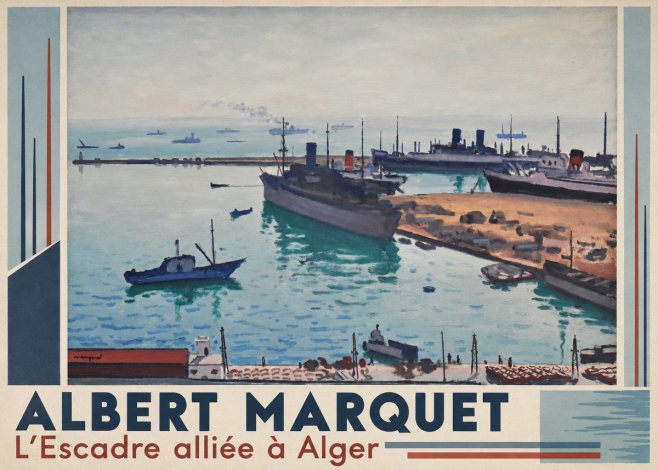 Albert Marquet L'escadre Alliée À Alger No2 - Póster