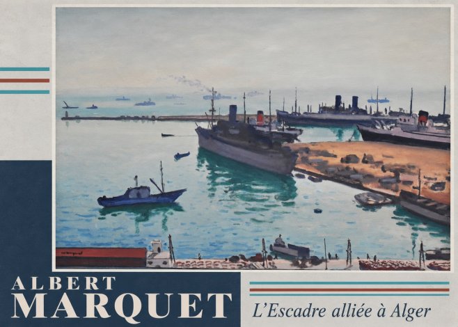 Albert Marquet L'escadre Alliée À Alger No5 - Póster