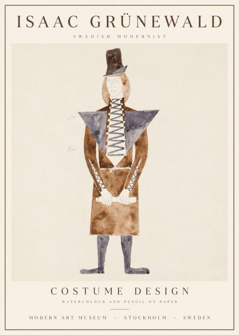 Isaac Grünewald Costume Design XIII No4 - Póster