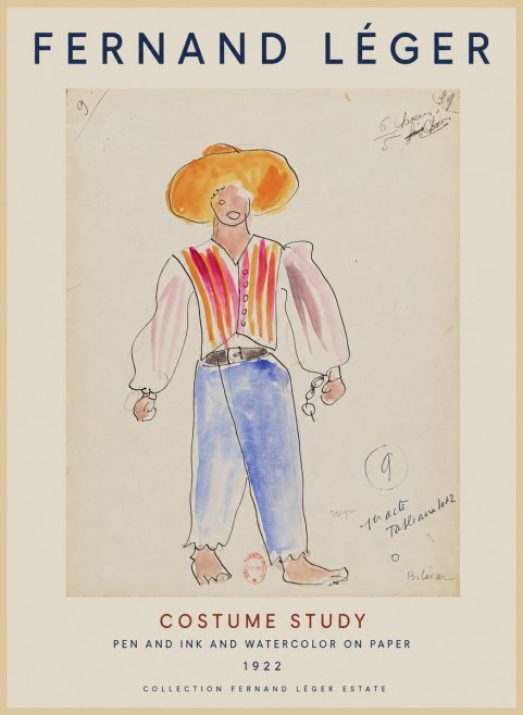 Fernand Léger Costume Study II No1 - Póster