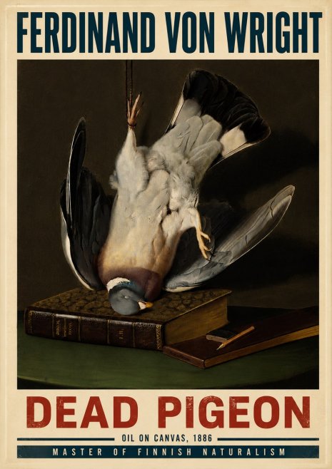 Ferdinand von Wright Dead Pigeon No6 - Póster