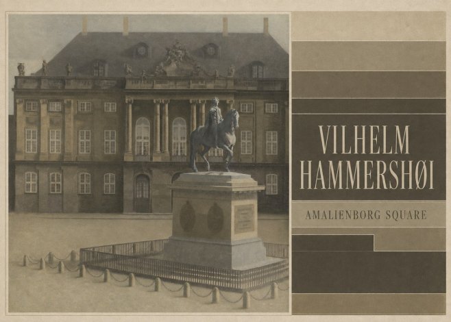Vilhelm Hammershøi Amalienborg Square II No4 - Póster