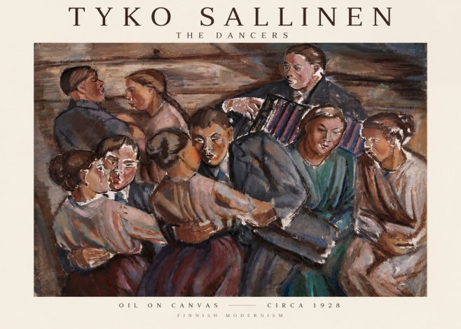Tyko Sallinen The Dancers No1 - Póster