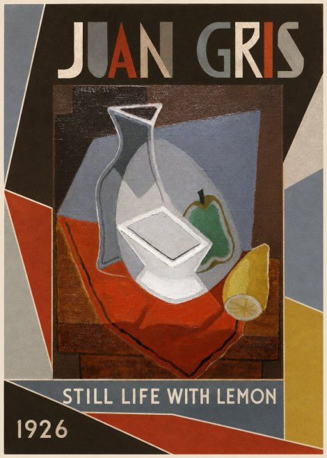 Juan Gris Still Life with Lemon No1 - Póster
