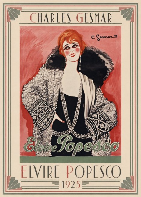 Charles Gesmar Elvire Popesco II No1 - Póster