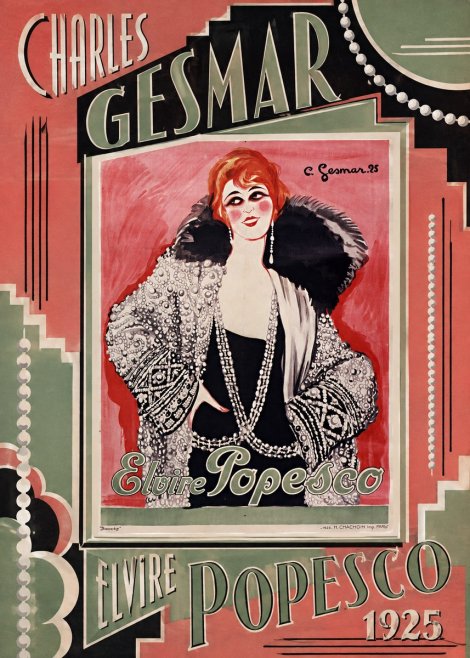 Charles Gesmar Elvire Popesco II No2 - Póster