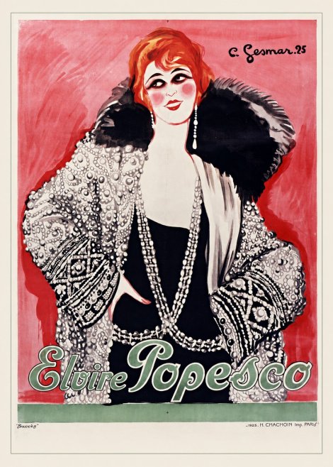 Charles Gesmar Elvire Popesco II No6 - Póster