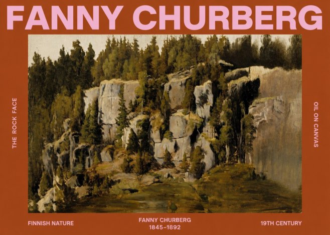 Fanny Churberg The Rock Face No2 - Póster