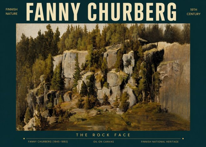 Fanny Churberg The Rock Face No3 - Póster
