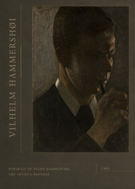 Vilhelm Hammershøi Portrait of Svend Hammershøi, the Artist's Brother No2 - Póster