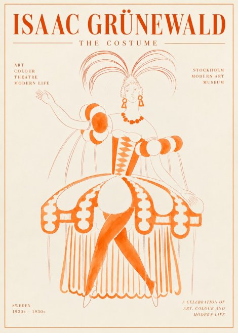 Isaac Grünewald The Costume II No6 - Póster
