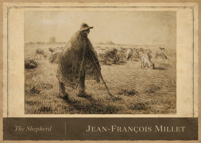 Jean-François Millet The Shepherd No3 - Póster