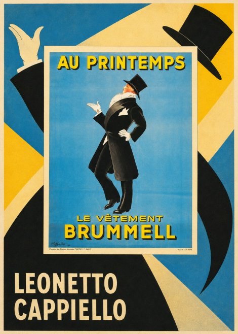 Leonetto Cappiello Au Printemps Le Vêtement Brummell No5 - Póster