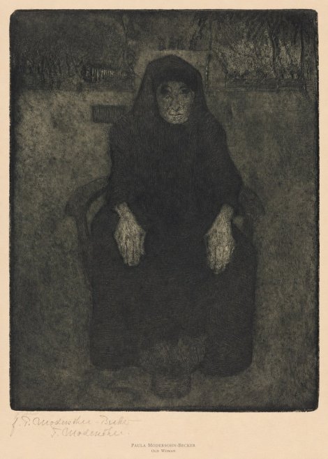 Paula Modersohn-Becker Old Woman No6 - Póster