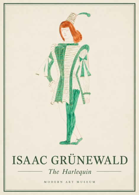 Isaac Grünewald The Harlequin No1 - Póster
