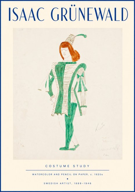 Isaac Grünewald The Harlequin No4 - Póster