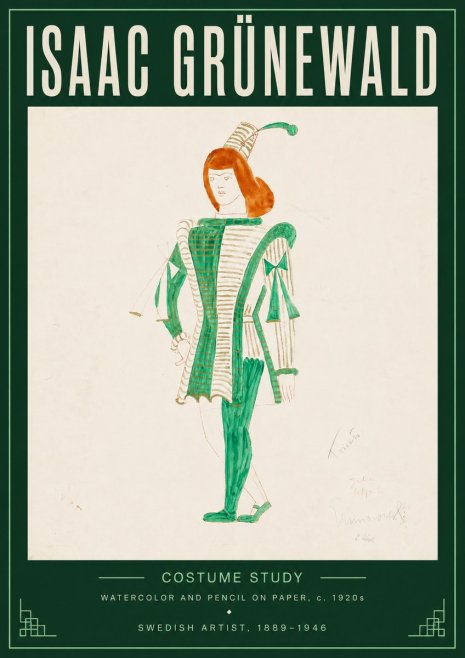 Isaac Grünewald The Harlequin No5 - Póster