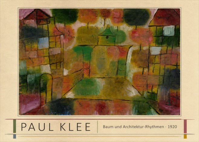 Paul Klee Baum Und Architektur-rhythmen No1 - Póster