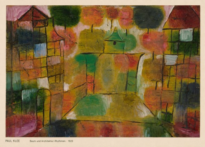Paul Klee Baum Und Architektur-rhythmen No4 - Póster