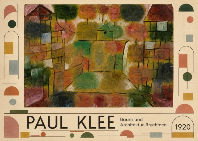Paul Klee Baum Und Architektur-rhythmen No5 - Póster