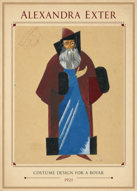 Alexandra Exter Costume Design for a Boyar No3 - Póster