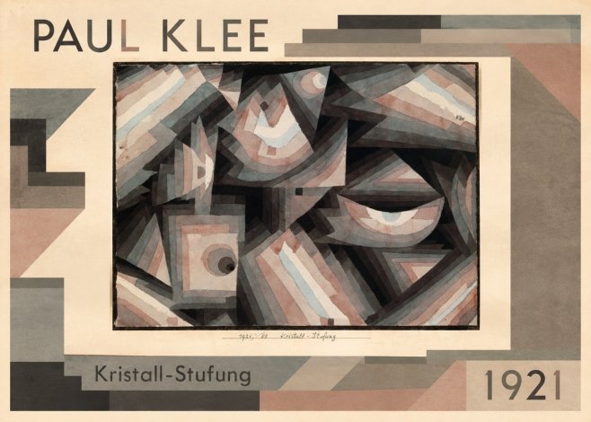 Paul Klee Kristall-stufung I No1 - Póster