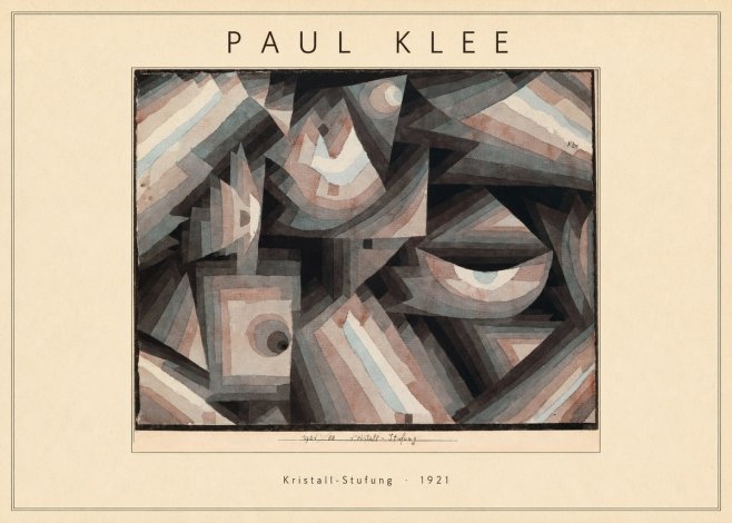 Paul Klee Kristall-stufung I No4 - Póster
