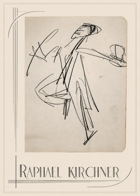 Raphael Kirchner Dynamic Dancer Sketch No1 - Póster