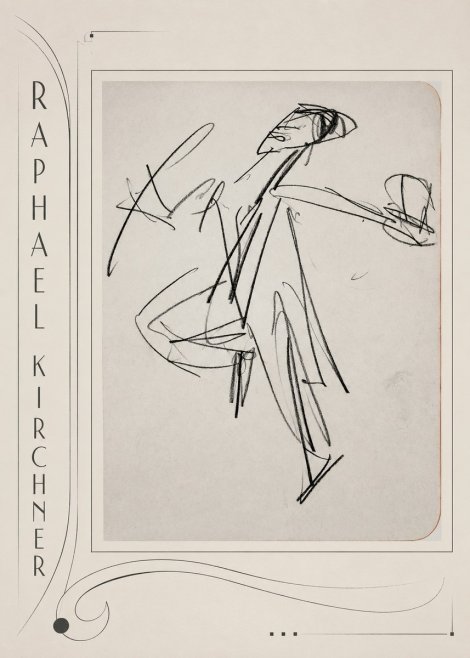 Raphael Kirchner Dynamic Dancer Sketch No2 - Póster