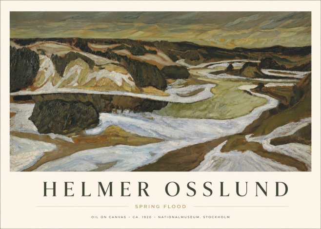 Helmer Osslund Spring Flood No1 - Póster