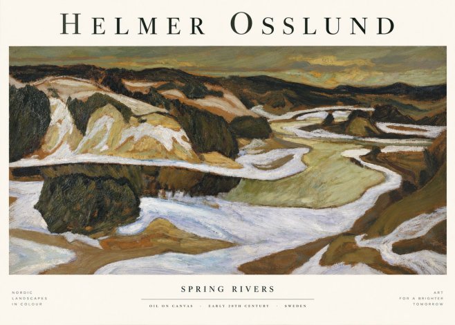 Helmer Osslund Spring Flood No2 - Póster