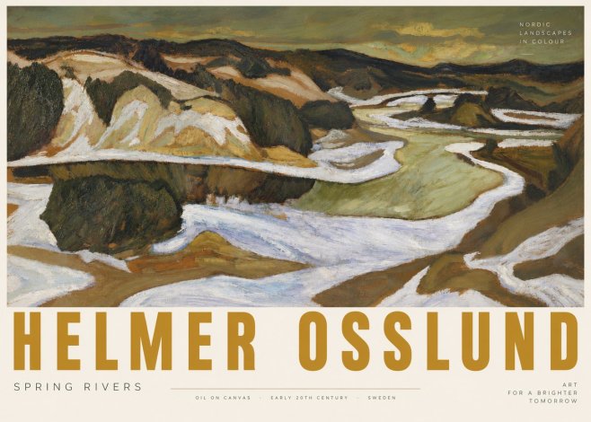 Helmer Osslund Spring Flood No6 - Póster