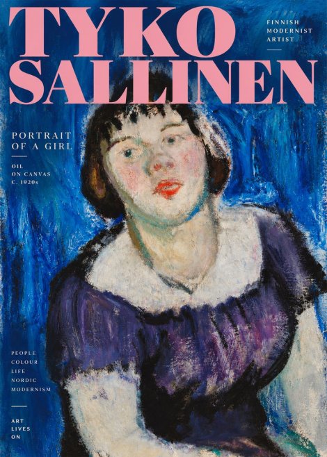 Tyko Sallinen Portrait of a Girl II No2 - Póster